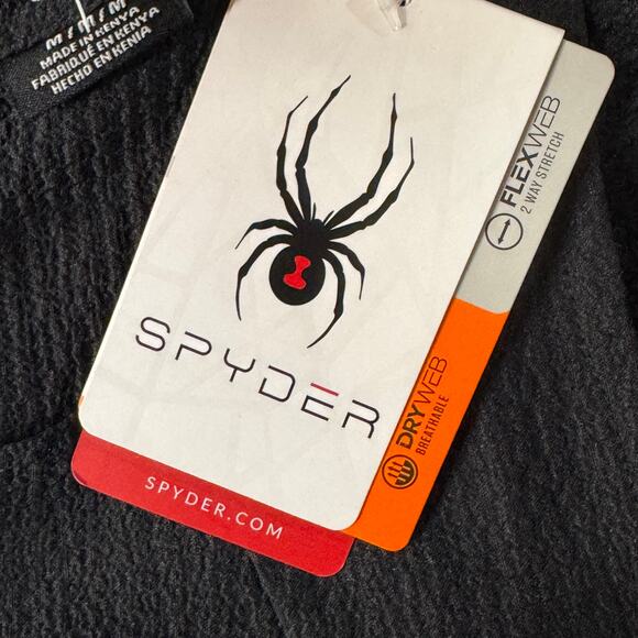 Spyder Medium 1/4 Zip Crepe Dress Lightweight Stretch Sleeveless Pockets Black - Picture 10 of 12